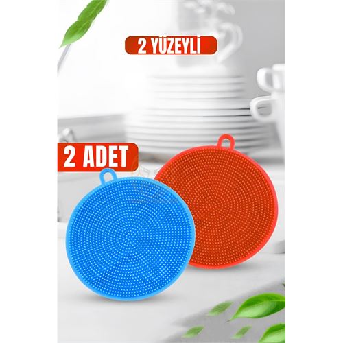 Turk 2 Yüzeyli Silikon Bulaşık Pedi 2 ADET