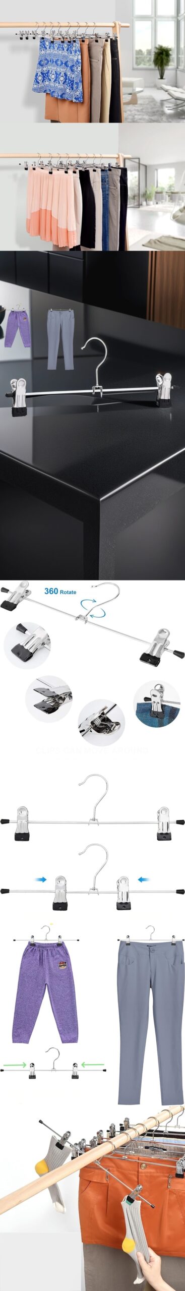 Turk Metal Etek Pantolon Askısı - Mandallı Etek Askısı Pantolon Askısı 8 Adet - Görsel 2