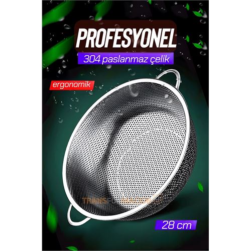 Turk Kevgir 304 Paslanmaz Çelik Mink Design