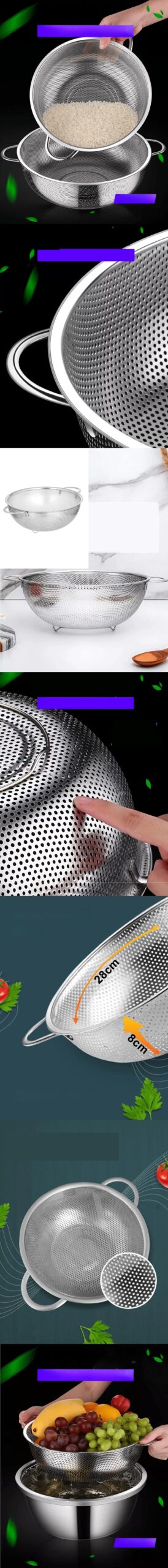 Turk Kevgir 304 Paslanmaz Çelik Mink Design - Görsel 2