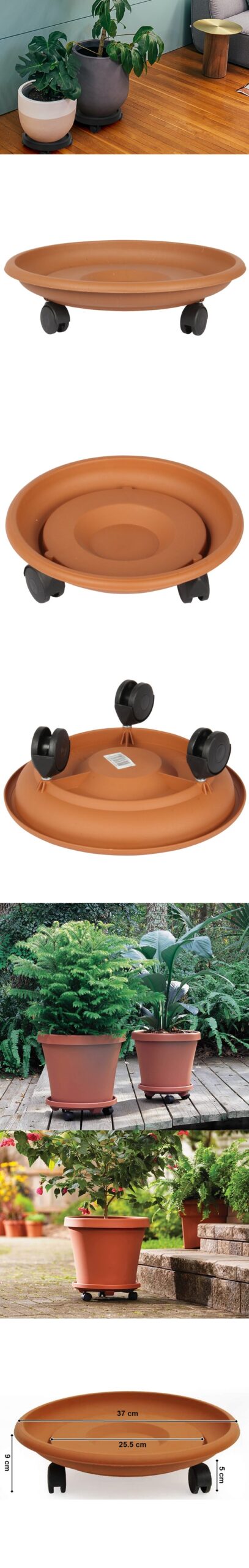 Spesifikasyonlar : Renk : Resimdeki KAHVE Renk-Desen Kombinasyonu birebir gönderilir. DETAY RESİMLERDEKİ RENKLER ÖRNEKTİR Materyal : Plastik Adet : 4 Ölçüler : 37 cm Çap x Yükseklik 10