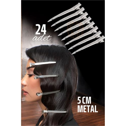 Turk Metal Toka Saç Pensi 24 ADET