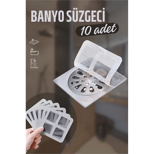 Turk Banyo Gider Süzgeci 10 ADET