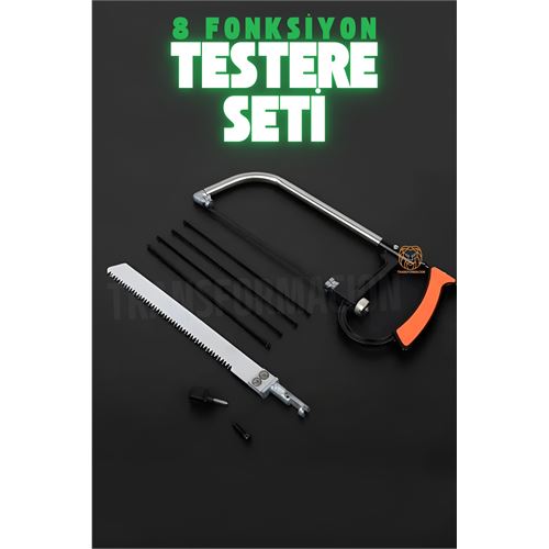 Turk Testere Seti 8 in 1 8 Fonksiyonlu Karbon Çelik