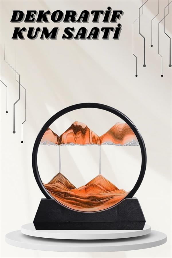 Özel olarak tasarlanmış dayanıklı malzemelerden üretilen bu dekoratif kum saati