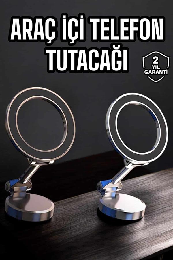 Katlanır Manyetik Araç İçi Telefon Tutucu