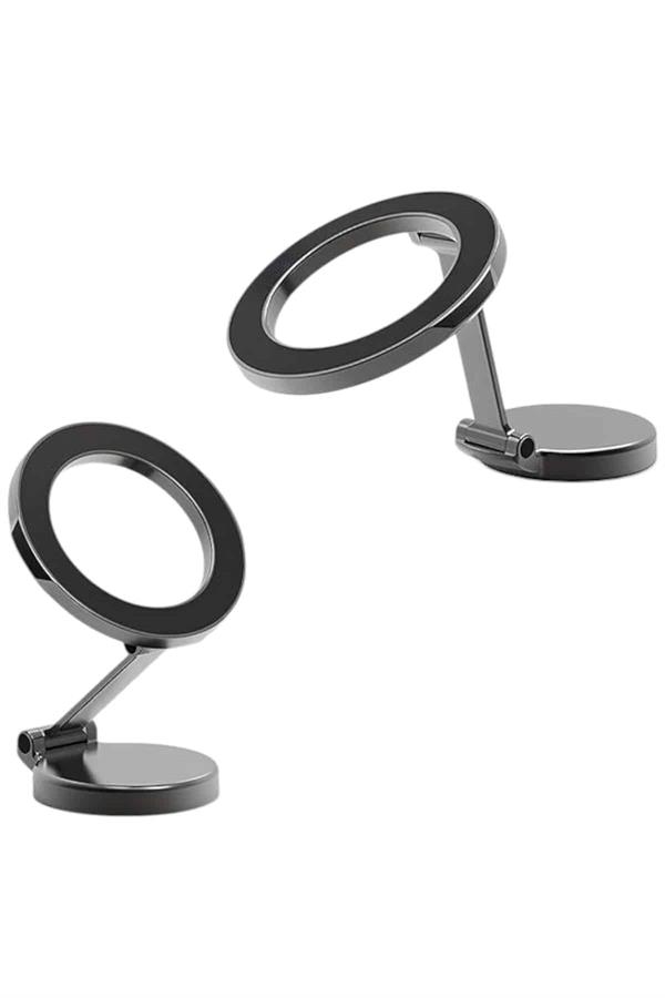 güçlü mıknatıslar ile donatılmıştır.Katlanır tasarımı ile boyu ayarlanabilir.Magsafe uyumludur.Yüksek Kaliteli Malzeme Araç İçi Telefon Tutucu