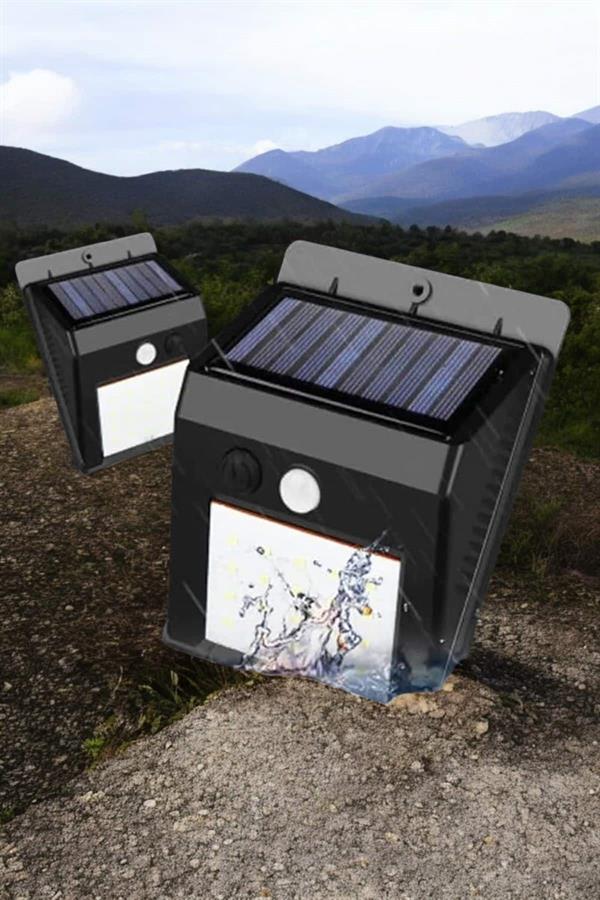 Solar Lamba Giriş Bahçe Yol Avlu Hareket Sensörlü Led Parlak Gece Su Geçirmez