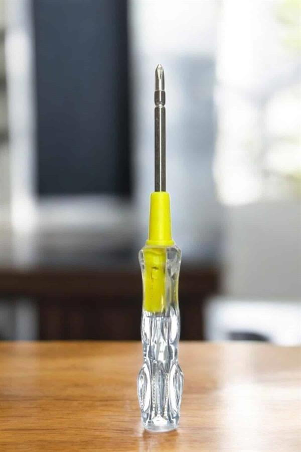 Test Cihazı Kontrol Kalemi Çift Başlıklı Şeffaf Elektrik Testi