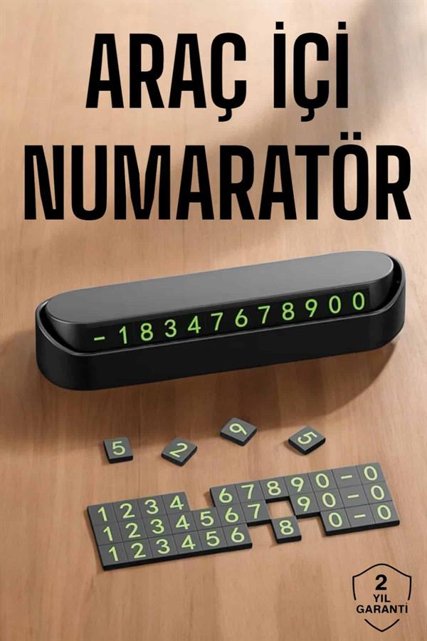 Alüminyum Kasa Gri Renk Çevirmeli Araç İçi Telefon Numaratörü