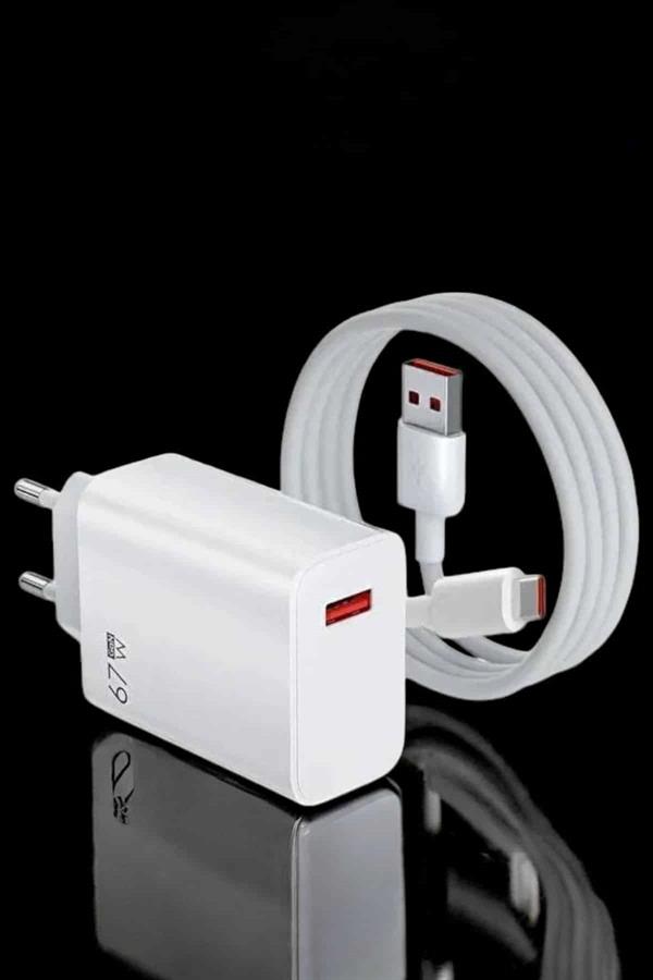 Şarj Aleti Turbo Hızlı 67W Type-C Hızlı Şarj