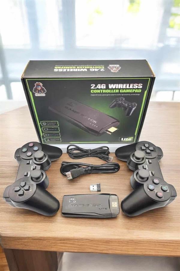 Atari Oyun Konsolu 2000 Oyunlu Game Stick 2.4G Wireless