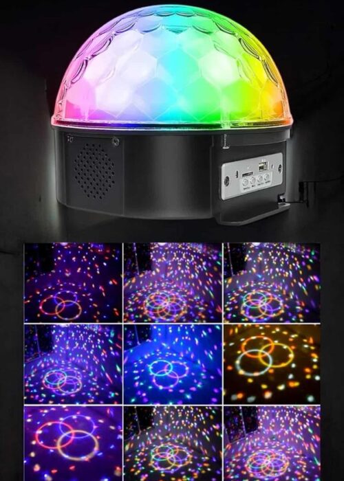 Bluetooth ve Uzaktan Kumandalı Çok Renkli Masaüstü Disko Topu