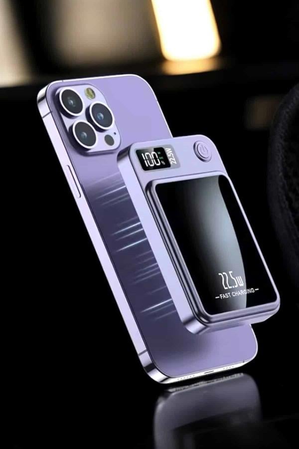 Hızlı ve Kablosuz Şarj Deneyimi!Magsafe destekli bu 10.000 mAh taşınabilir powerbank