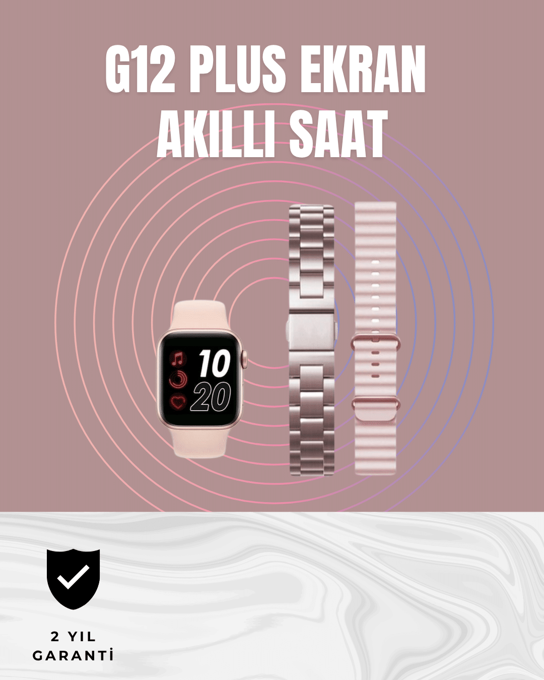 Titreşimli Bildirimli Akıllı Saat – Nabız GPS Spor Modları Telefon Eşleştirme Özellikli