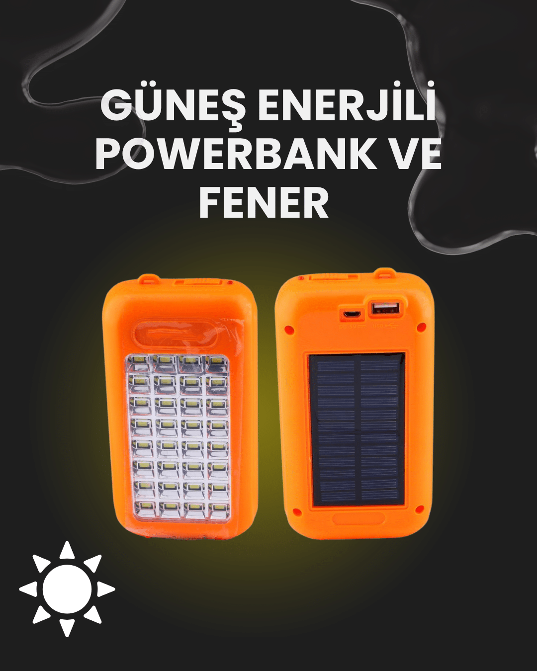 GS-875 GÜNEŞ ENERJİLİ POWERBANK