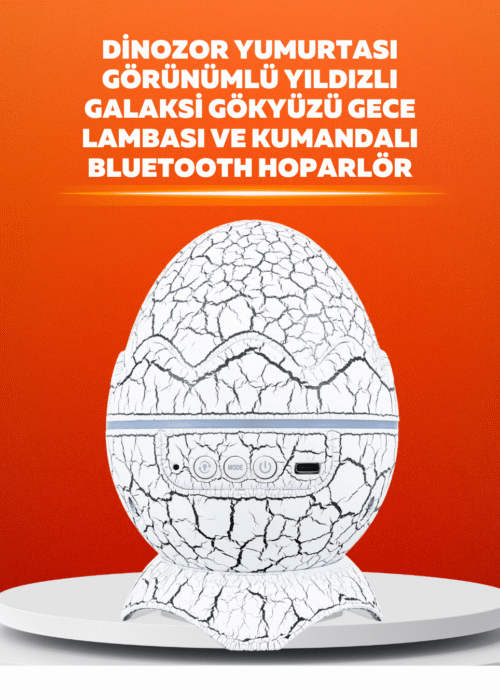 Dinozor Yumurtası Tasarımlı Projektörlü Gece Lambası