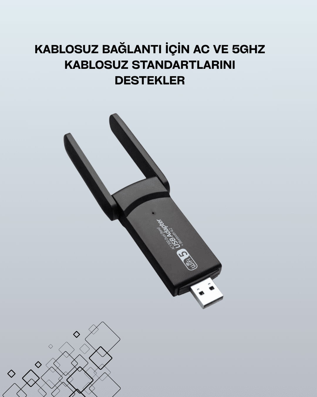Adaptörde kullanılan yüksek performanslı Realtek çip seti