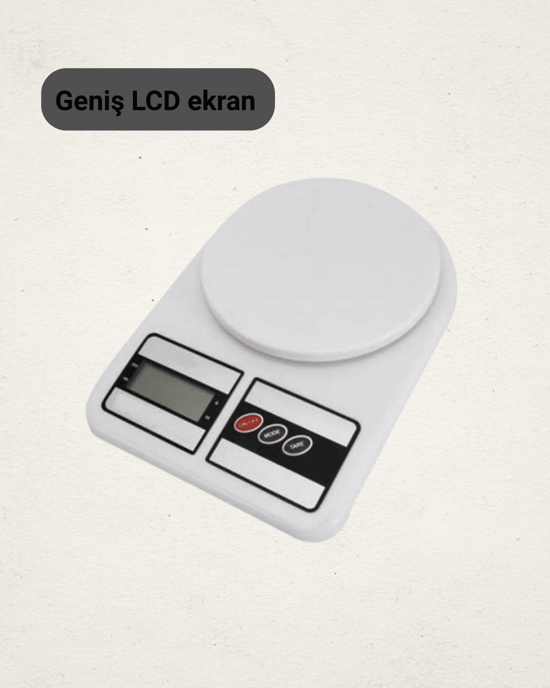 Cihaz yalnızca gram (gr) değil