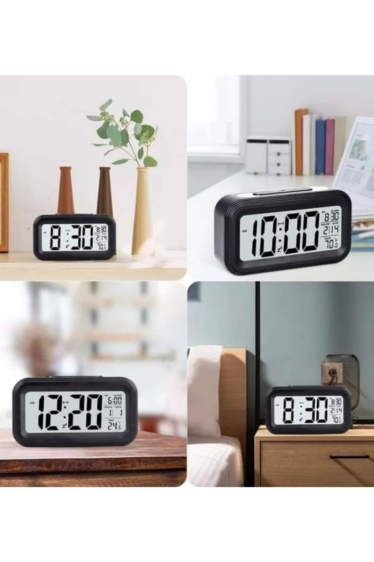 her ortamda rahatlıkla kullanılabilecek pratik bir çözümdür. Büyük LCD ekranı sayesinde saati