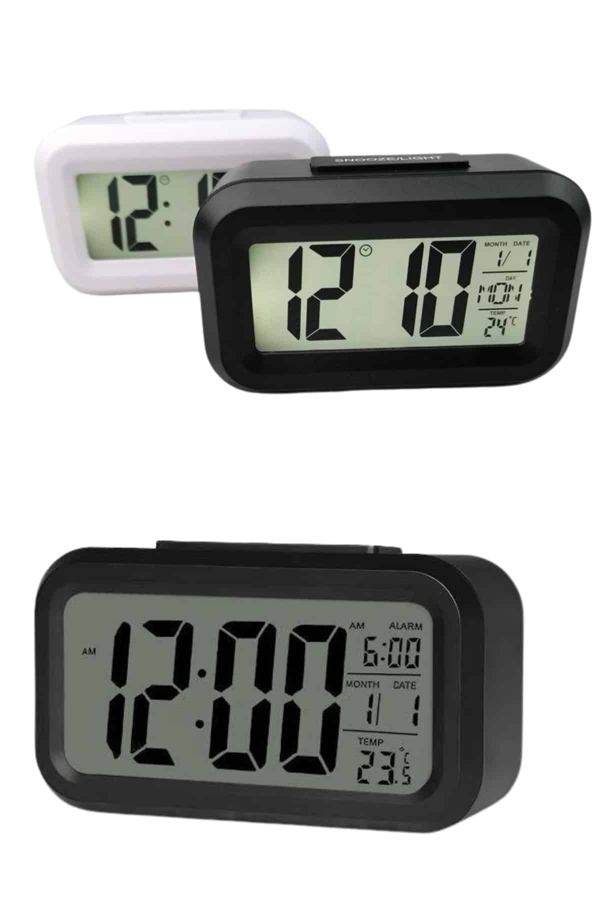 modern yaşam alanları için hem dekoratif hem de işlevsel bir çözüm sunar. Geniş dijital ekranı sayesinde saati