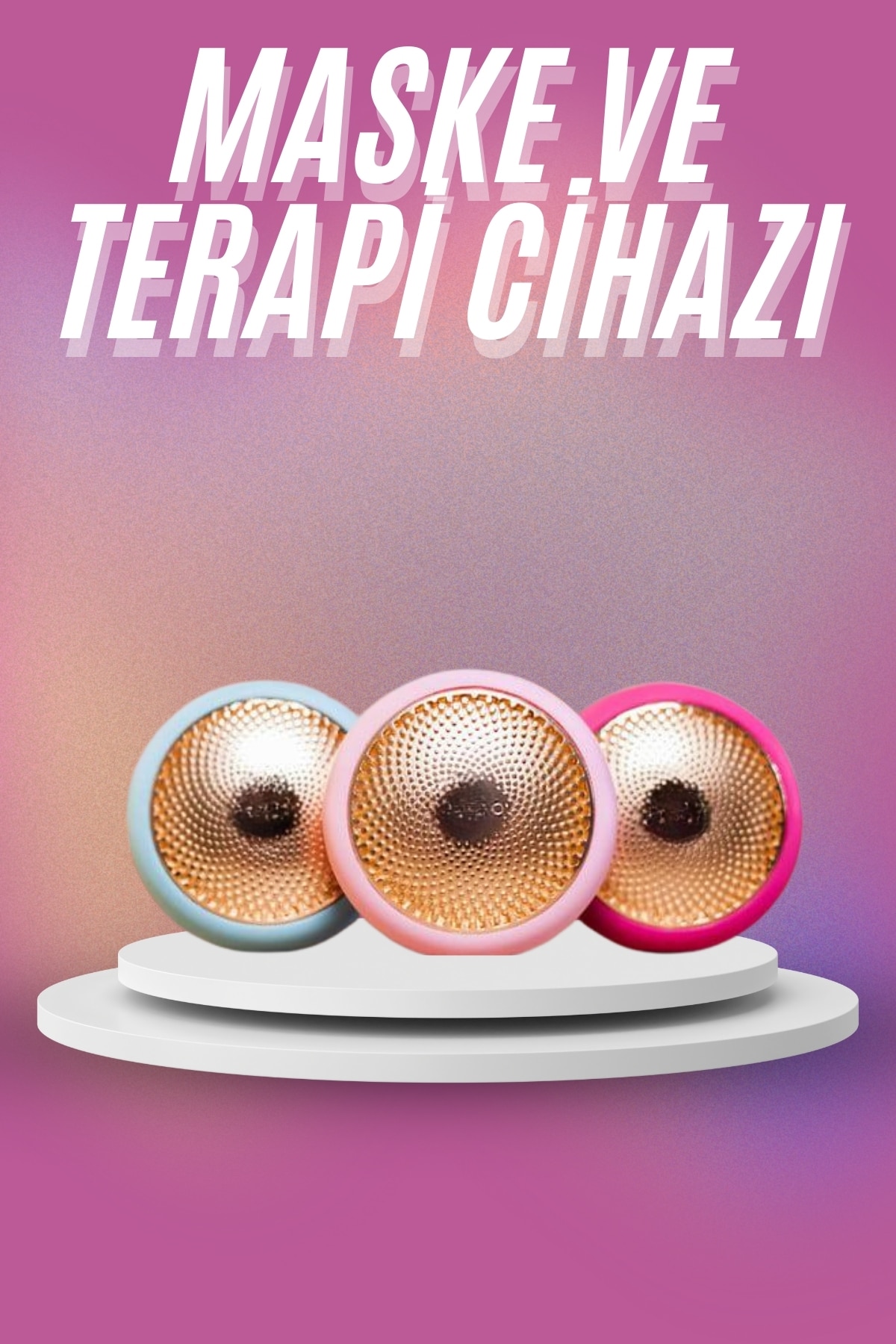 Mini Maske ve Işık Terapi Cihazı Led Akıllı Maske Hassas Ciltlere Özel