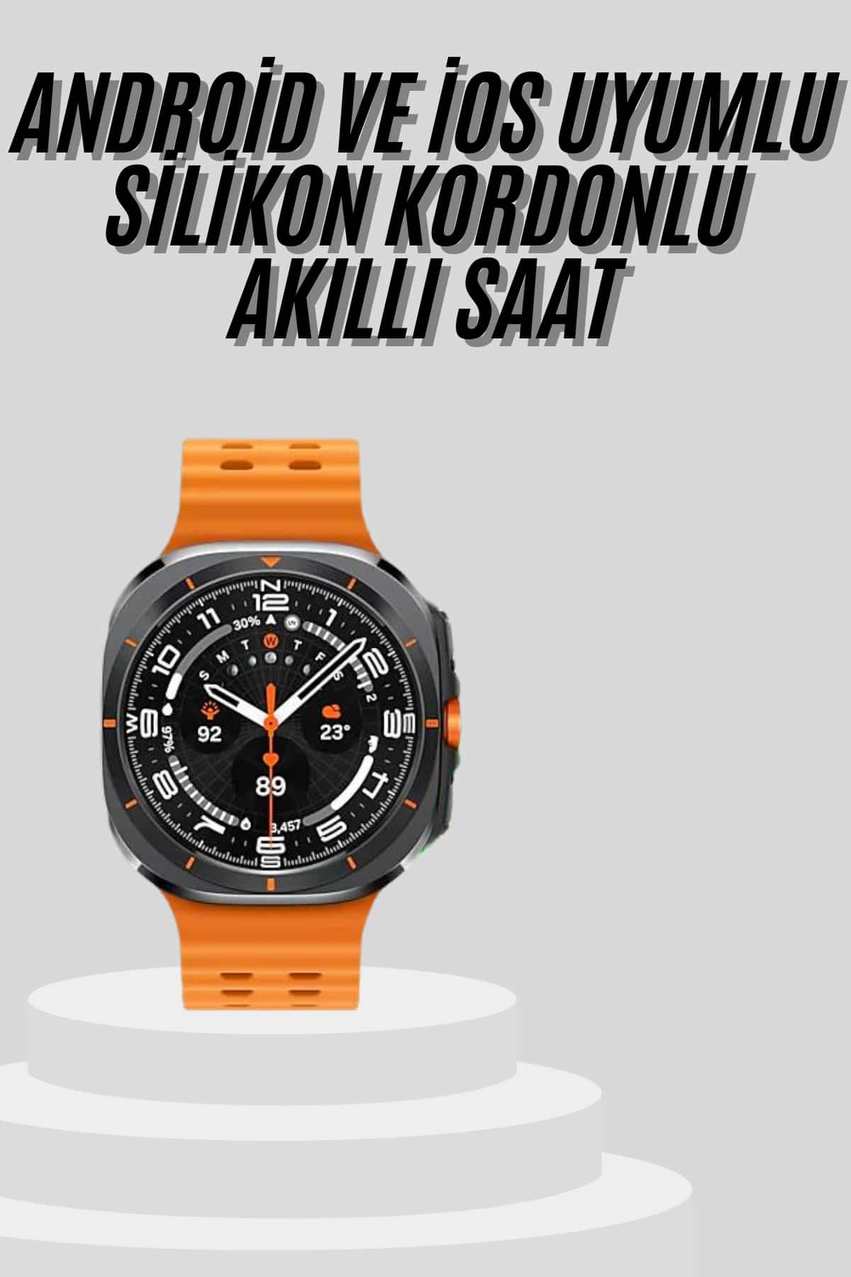 Yeni Nesil Çağrı Cevaplayabilen 47 MM Titreşimli Çok Fonksiyonlu Akıllı Saat