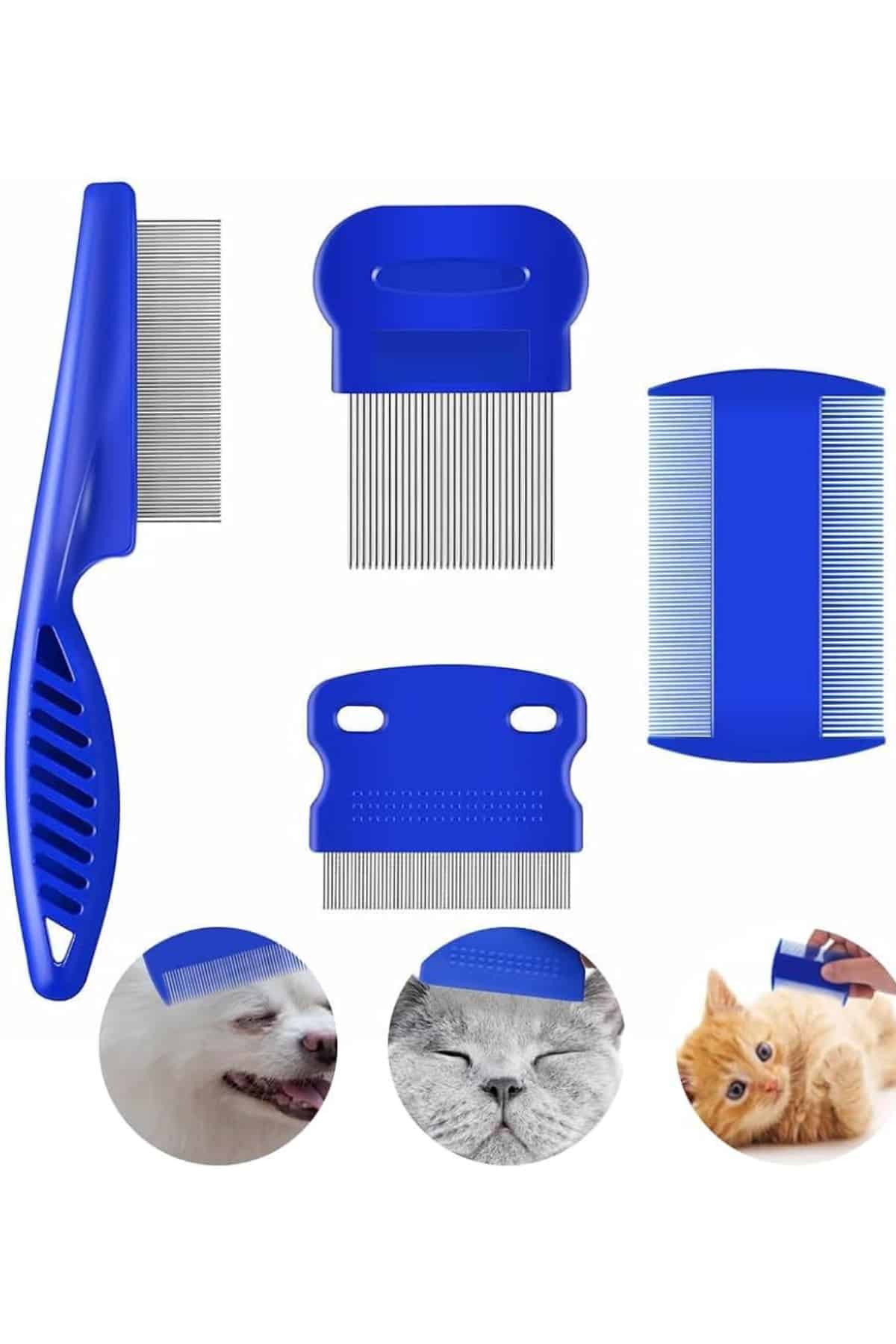 Evcil hayvanınızın sağlığı ve temizliği için özel olarak geliştirilmiş bu 4’lü bit ve pire tarağı seti
