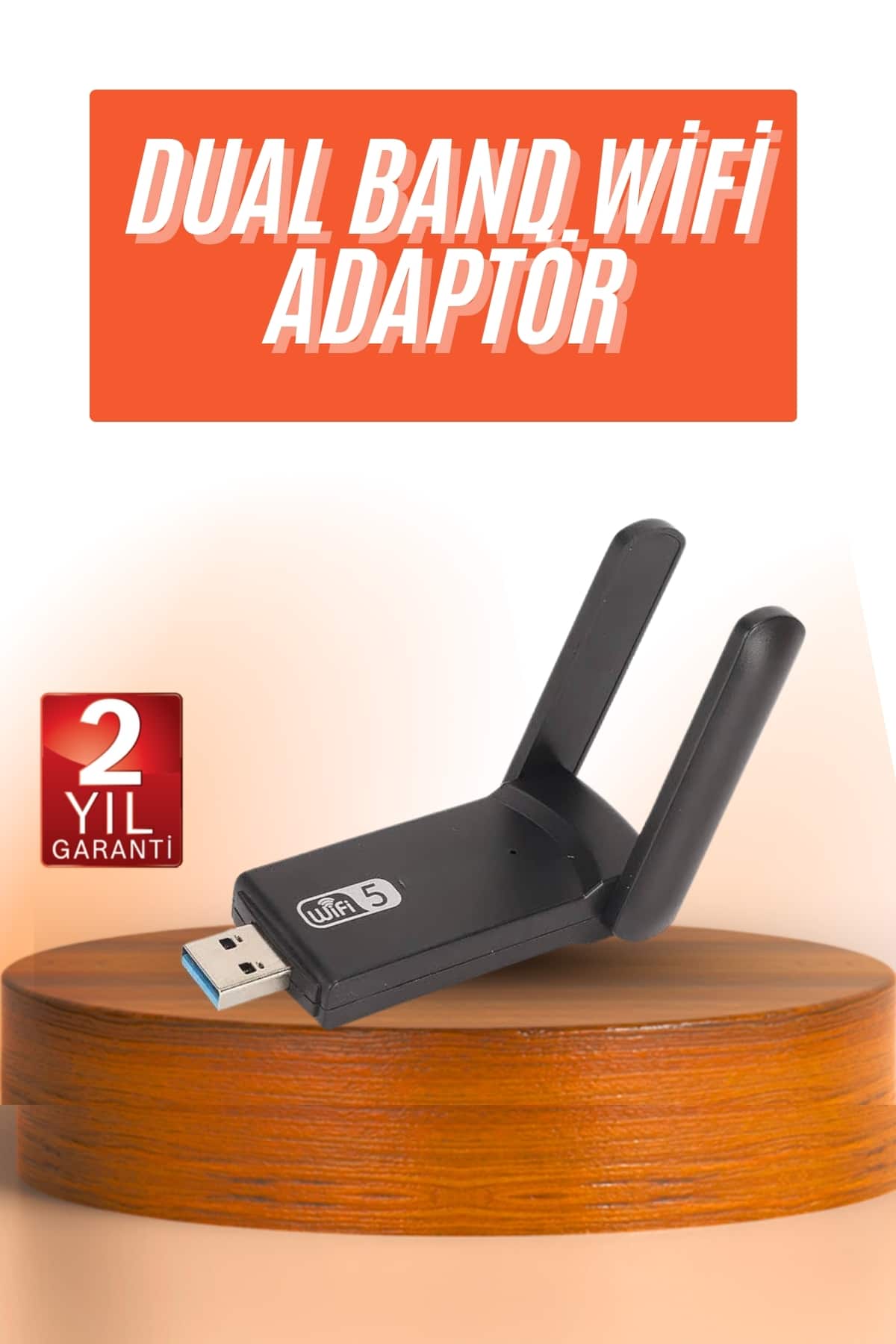 Wifi Alıcı Dual Band Usb 3.0 Adaptör Kablosuz Windows 7/8/10/11
