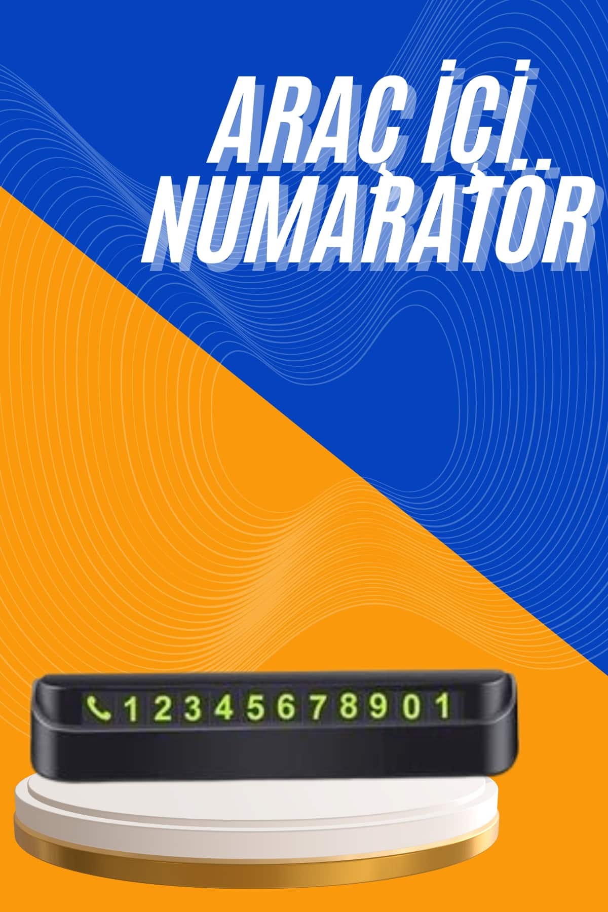 Tüm Araçlara Uyumlu Araç Içi Park Numaratör Oto Araç Numaratör