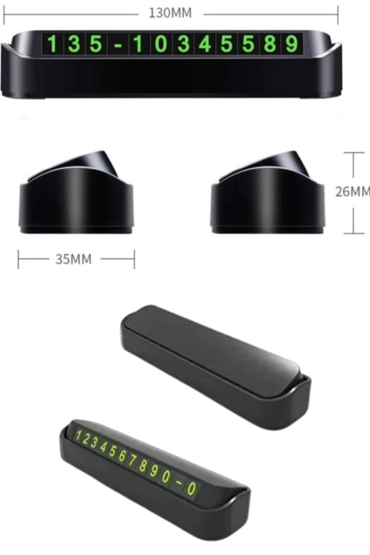 fosforlu yapısıyla gece bile kolayca görülebilen telefon numarası görünürlüğü sağlar. Montaj gerektirmeyen pratik tasarımı sayesinde saniyeler içinde yerleştirilebilir. Dayanıklı yapısı uzun süreli kullanımlarda formunu korur