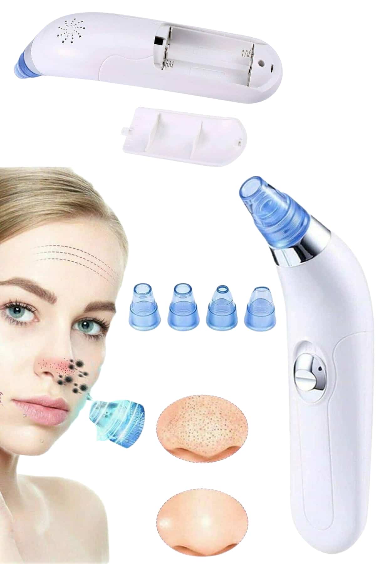 Cildinizin derinlemesine temizlenmesini sağlayan bu vakumlu siyah nokta temizleme cihazı