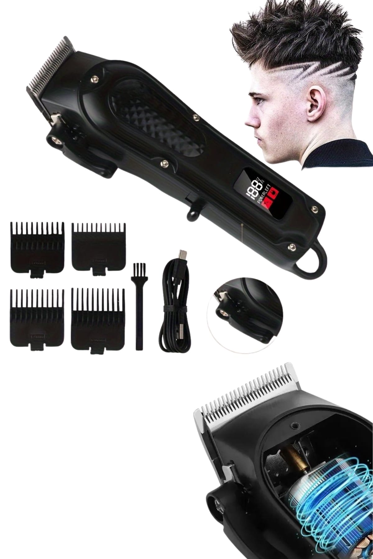 kompakt yapısı ve güçlü motoruyla öne çıkar. Ergonomik tutuşu sayesinde elde rahatça kavranır ve uzun süreli kullanımlarda bile konfor sağlar.Öne Çıkan Özellikler: Kablosuz Kullanım: Şarj edilebilir yapısı sayesinde priz bağımlılığı olmadan dilediğiniz her yerde kullanım imkanı sunar. Sessiz Motor Teknolojisi: Düşük ses seviyesinde çalışan motoru