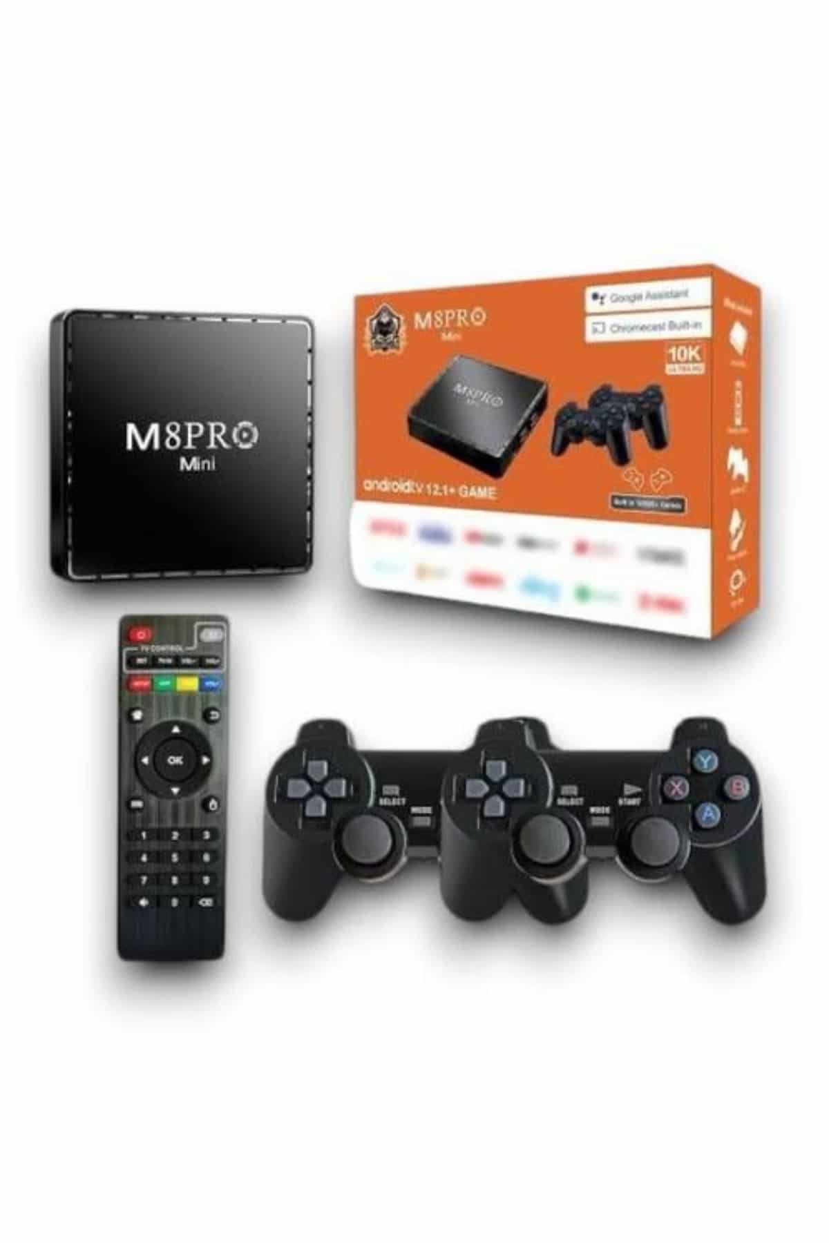 M8pro Android TV Box ve Retro Oyun Konsolu – Tek Cihaz