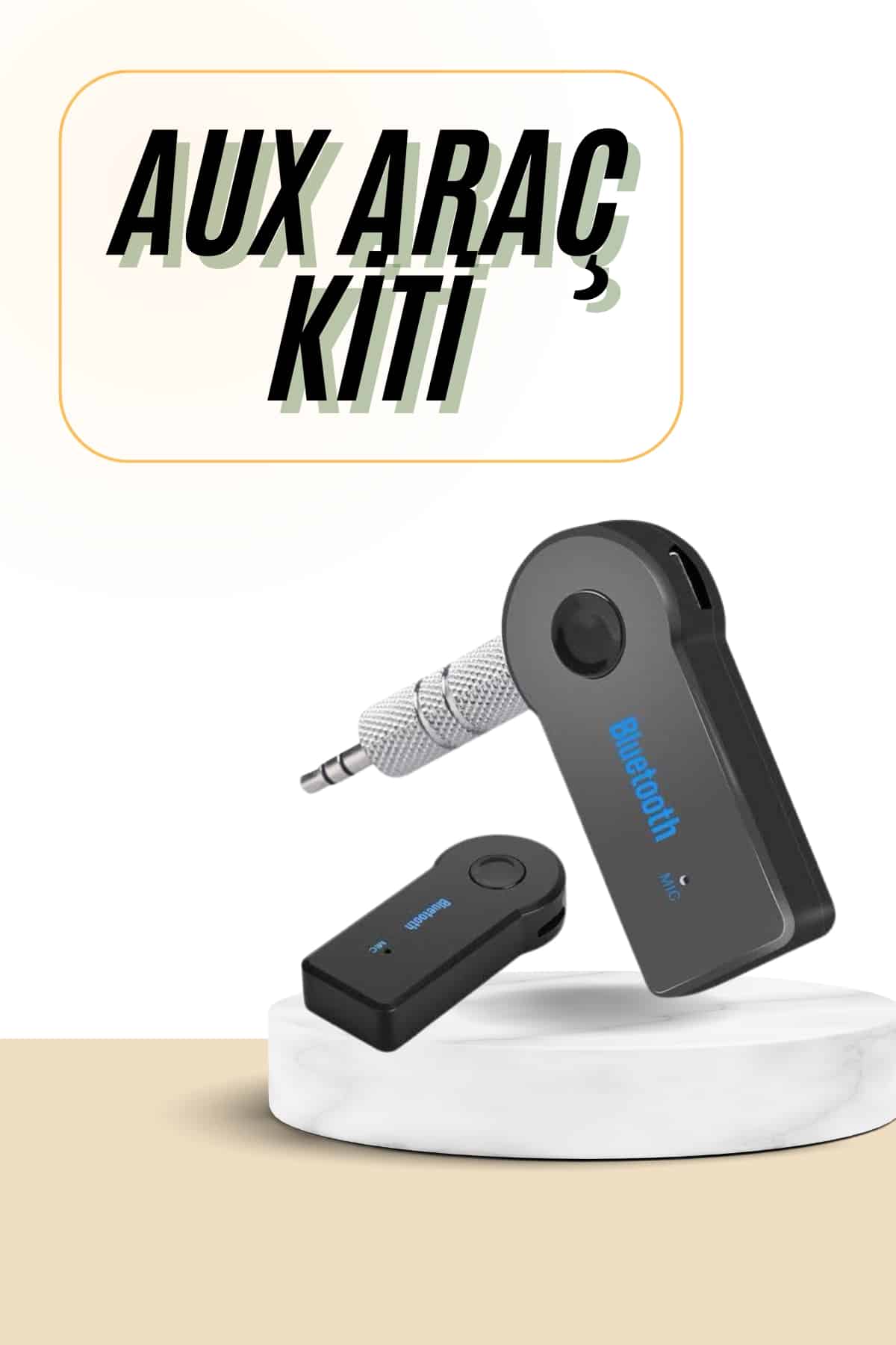 Bluetooth Araç Kiti Aux Çıkışlı Telefon Müzik Alıcı Tüm Cihazlara Uyumlu