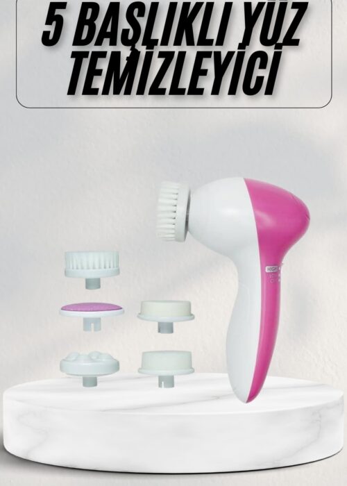 Cilt Temizleme ve Masaj Aleti 5 Başlıklı Akne ve Sivilce Önleyici
