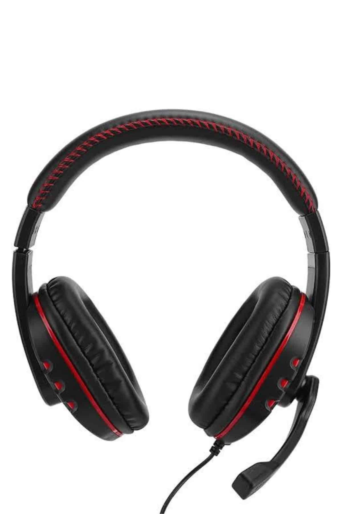 Mikrofonlu Gamer Kulaklık Oyuncu Kulaklığı Yüksek Ses Kaliteli Stereo Yumuşak Yastıklar