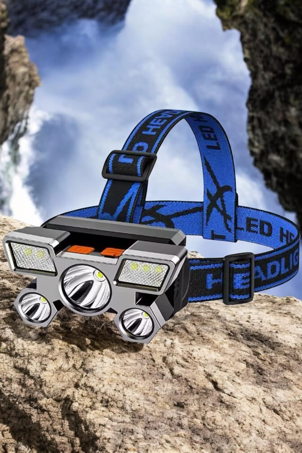 Gece balıkçılığı ve diğer outdoor aktiviteler için tasarlanmış bu şarj edilebilir LED far