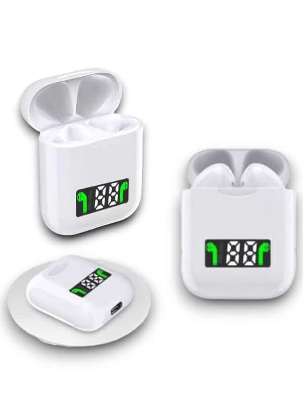 Dijital Göstergeli Bluetooth Kulaklık İ99 5 saat müzik dinleme şarz süresi 48 saat kutu şarj süresi Kısaca aramaya cevap / (ara) müzik çalmak Çift (sağ) (artış) azaltmak için ses seviyesini çift kısa basın kulaklıklar Sol (sağ) kulaklık kısaca sonraki (son) müzik dokunur Kolayca Siri / binaural uyanmak Kablosuz şarj Açılır dokunmatik kontrol LED dijital ekran 6D gürültü azaltma HD ses çevreleyen bir yapıya sahiptir