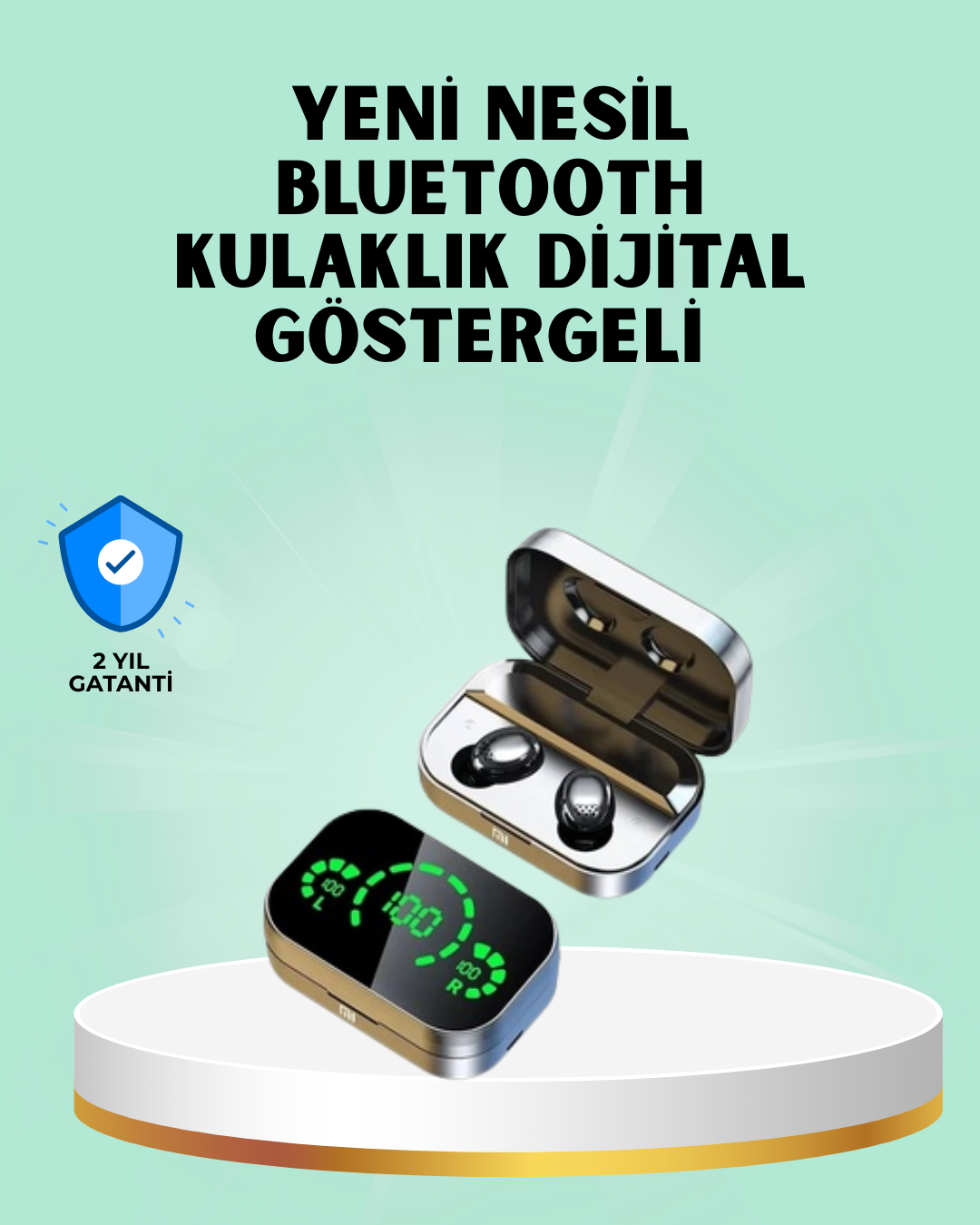 Metal Kasa Bluetooth Kulak İçi Kulaklık – Net Çağrı Güçlü Bağlantı