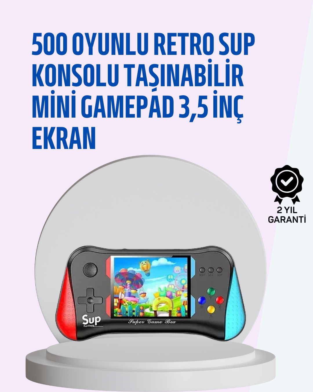 Taşınabilir Oyun Konsolu – 35" Ekranlı ve 500 Oyunlu