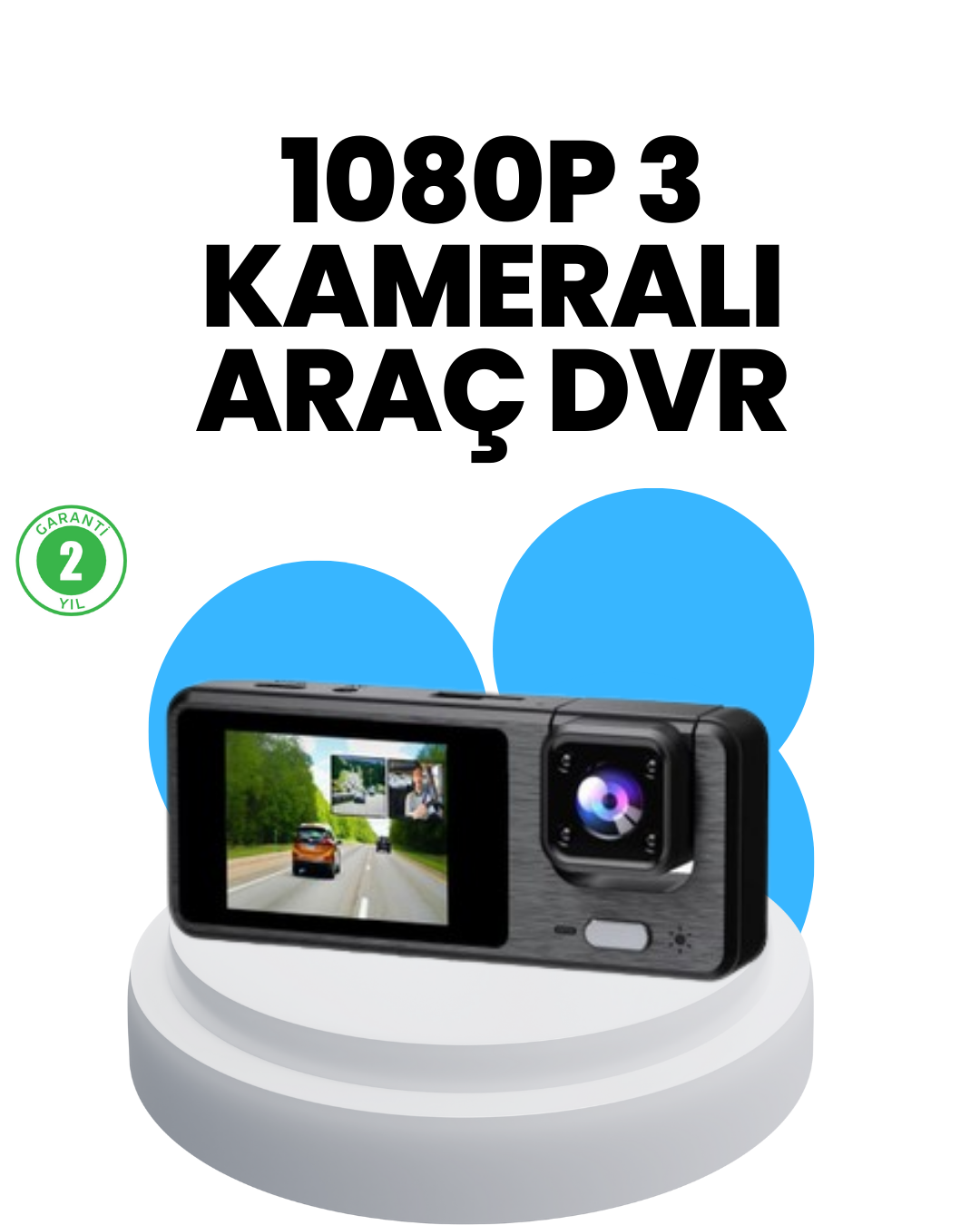 Geri Görüş Monitörlü Araç Kamerası | 2 İnç Ekran Hareket Algılama