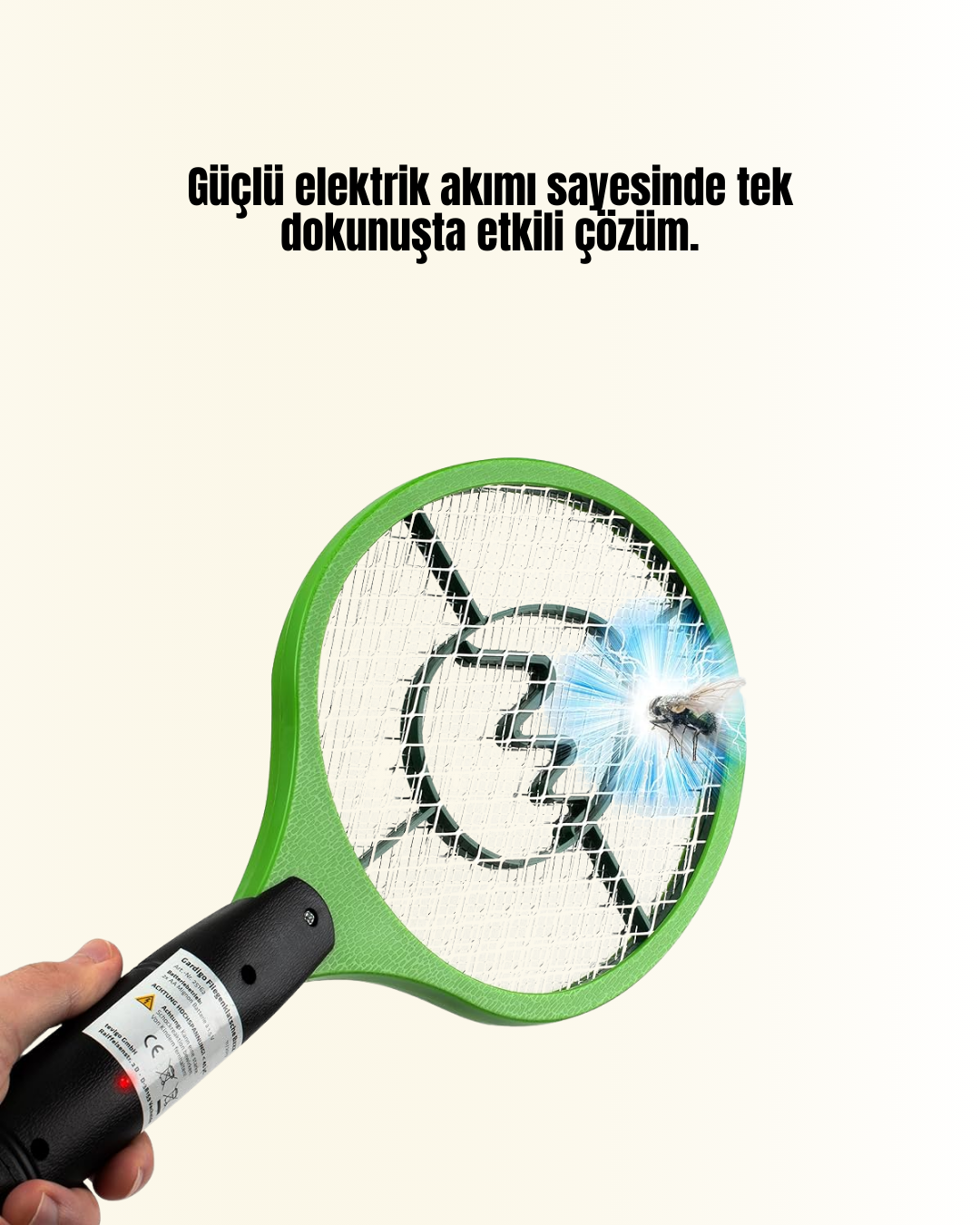 sinek ve sivrisinekleri anında yok eder. Yüksek gerilimli ızgarası böcekleri felç eder ya da öldürür. Üç katmanlı güvenlik ağı sayesinde elektrik çarpma riski minimuma indirilmiştir. Pil ile çalışan yapısı taşınabilirliği artırır. Kimyasal ve toksin içermediği için güvenle kullanılabilir. Ergonomik ve hafif tasarımıyla balkonda