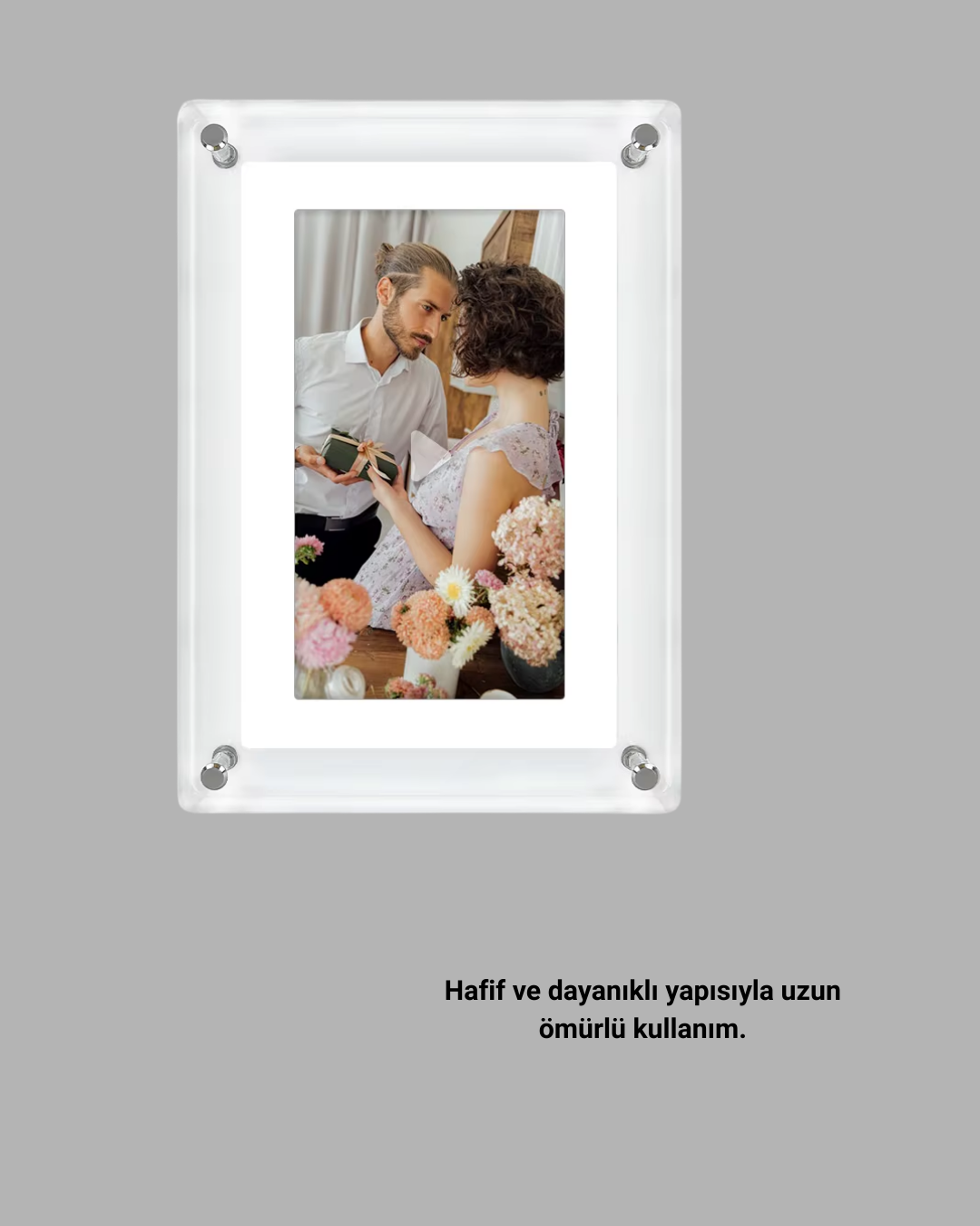 Anılarınızı modern teknolojinin gücüyle yaşayın! 7 inç IPS ekranlı dijital fotoğraf çerçevesi