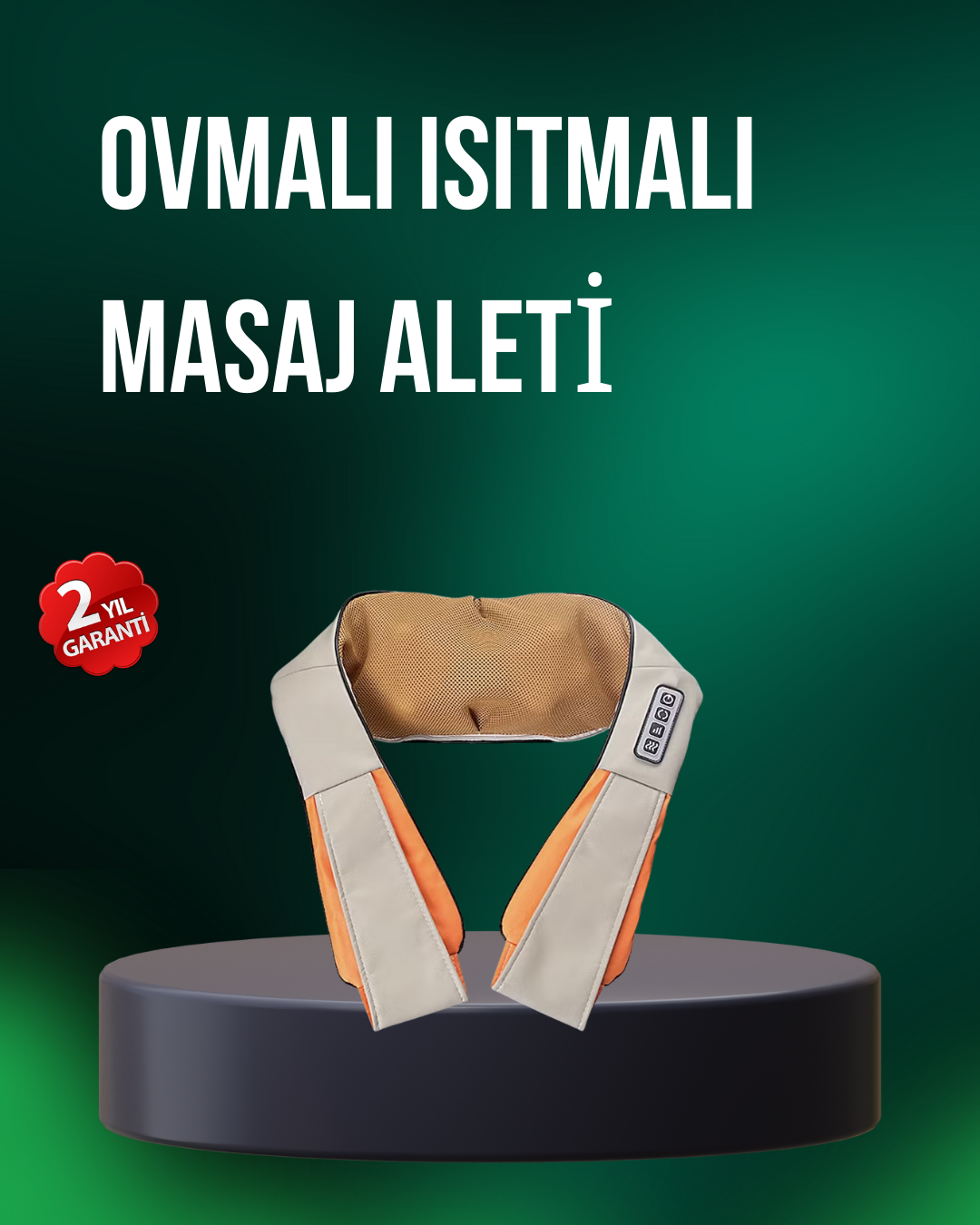 Ovmalı Isıtmalı Masaj Aleti Bel Boyun Omuz İçin Profesyonel Masaj Keyfi