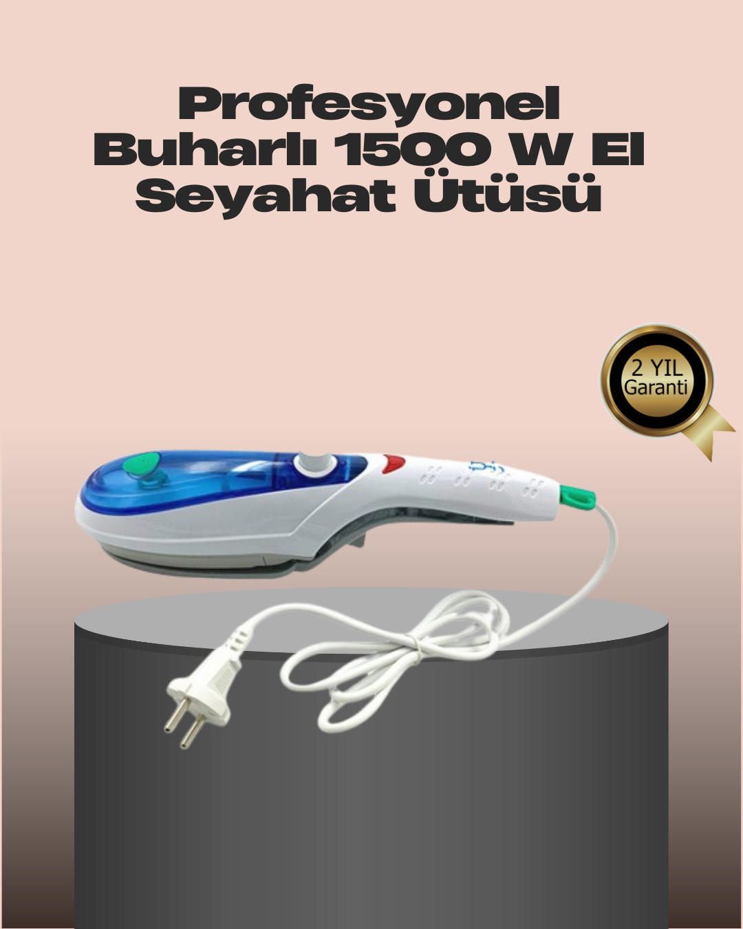 Buharlı Kırışıklık Giderici Pratik Ev ve Seyahat Ütüsü