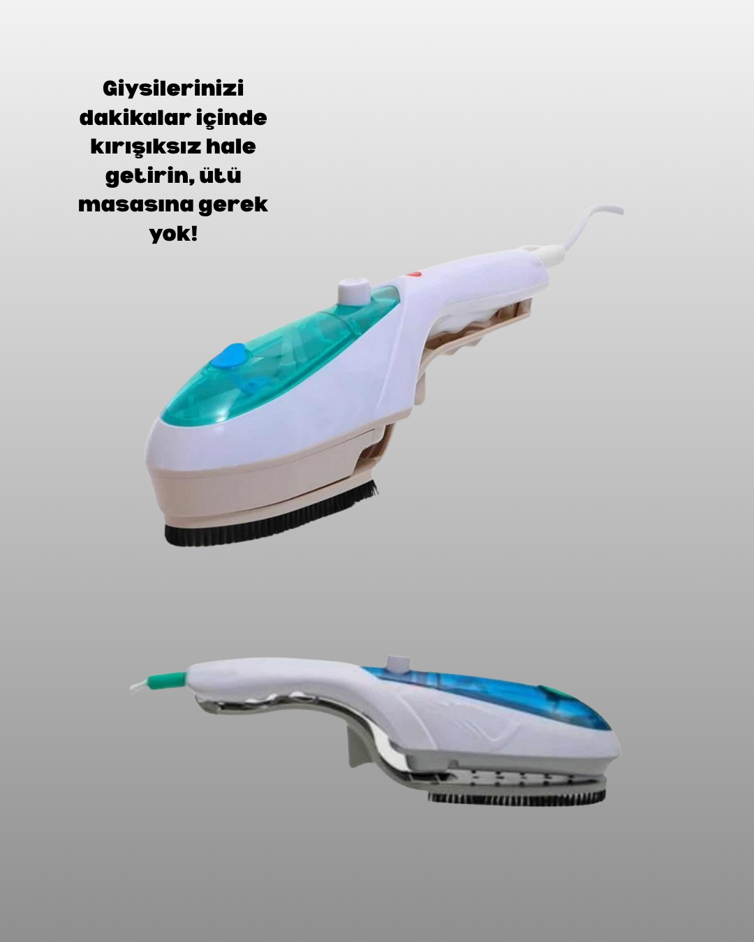 Portatif buharlı ütü