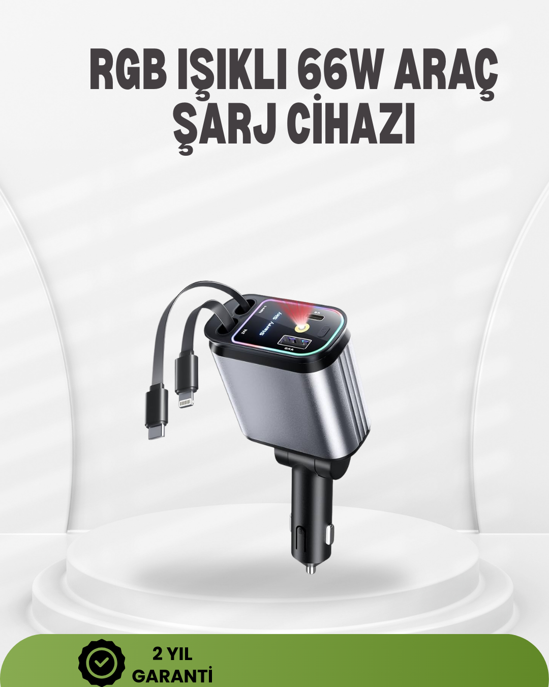 Ford Opel Volvo Skoda Araçlar için 66W Çoklu Hızlı Şarj Cihazı