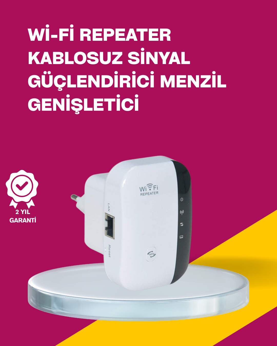 Wireless-N WiFi Repeater 300 Mbps Sinyal Güçlendirici (Kopya)