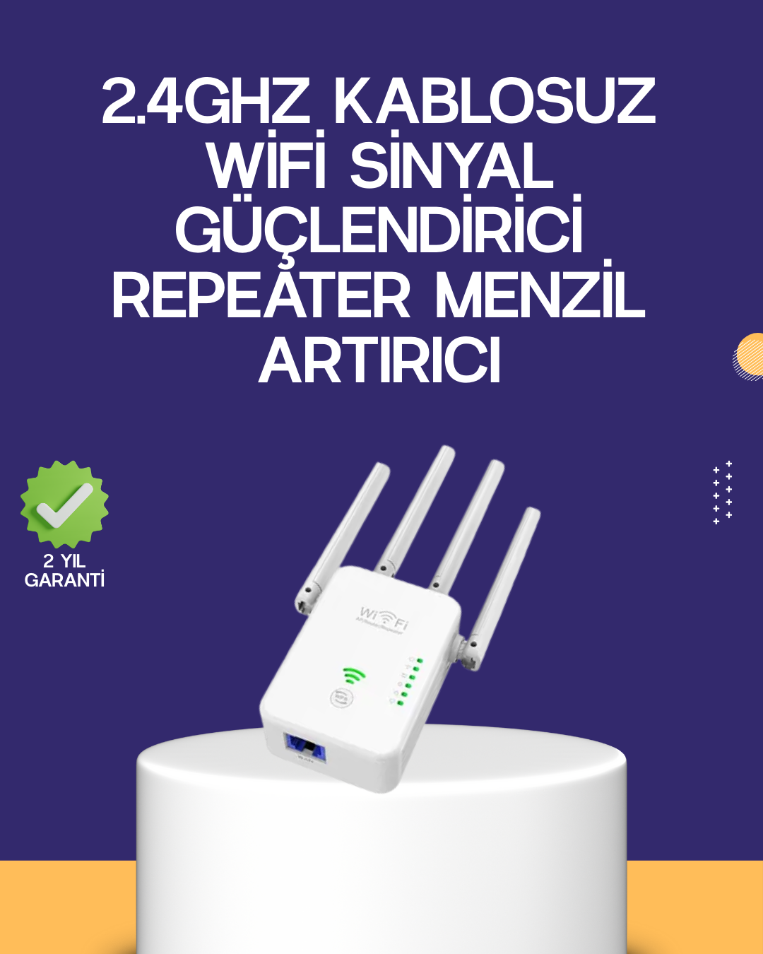 Çift Bantlı Otomatik Kurulum WiFi Repeater Menzil Genişletici